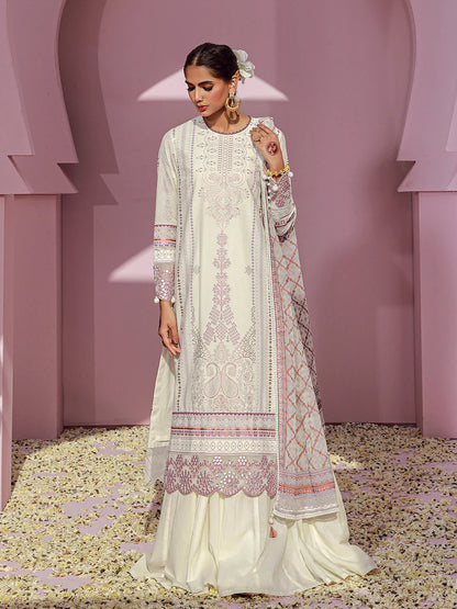 Noor e Khaas by Salitex Unstitched 3 Piece Dyed Embroidered Suit NKS24-D1 - Luxury Collection Brand Mafia by Zonash