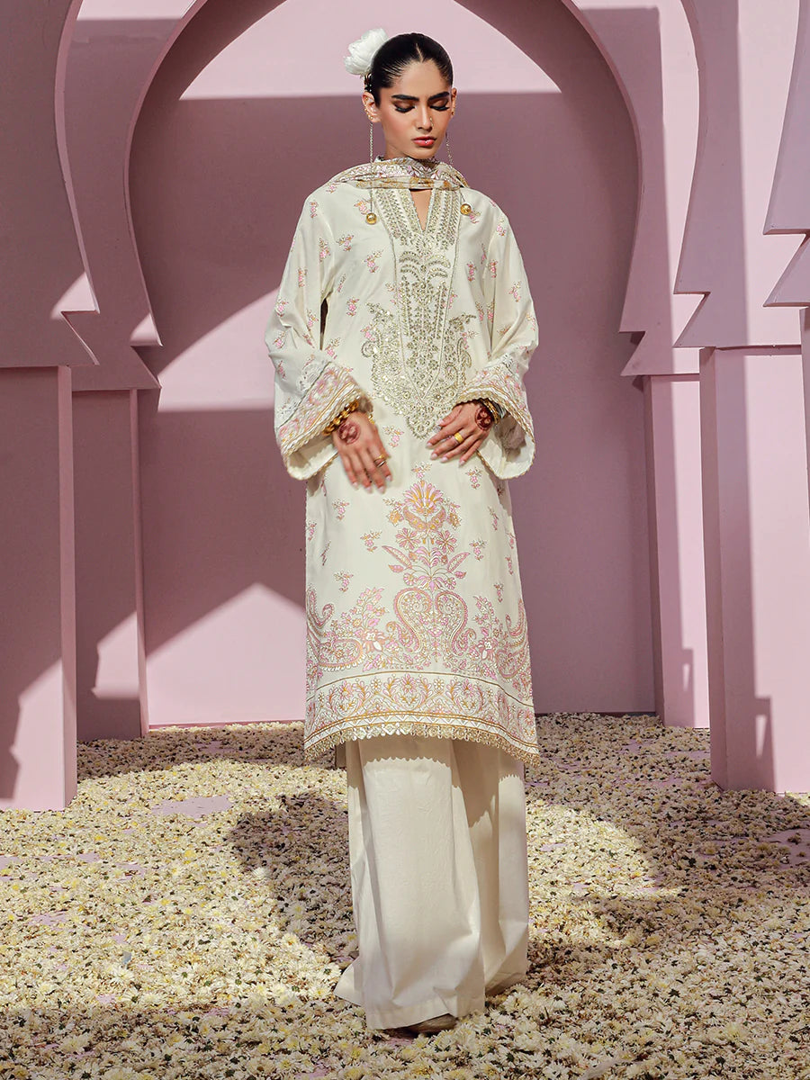 Noor e Khaas by Salitex Unstitched 3 Piece Dyed Embroidered Suit NKS24-D10 - Luxury Collection Brand Mafia by Zonash