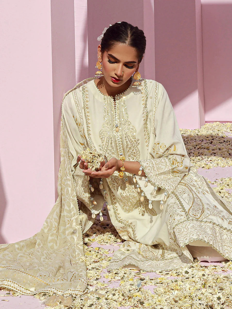 Noor e Khaas by Salitex Unstitched 3 Piece Dyed Embroidered Suit NKS24-D3 - Luxury Collection Brand Mafia by Zonash