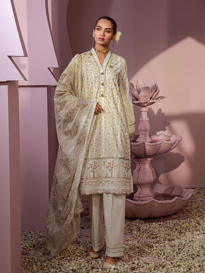 Noor e Khaas by Salitex Unstitched 3 Piece Dyed Embroidered Suit NKS24-D4 - Luxury Collection Brand Mafia by Zonash