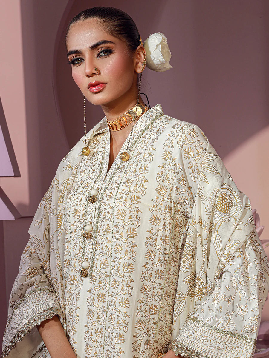 Noor e Khaas by Salitex Unstitched 3 Piece Dyed Embroidered Suit NKS24-D4 - Luxury Collection Brand Mafia by Zonash