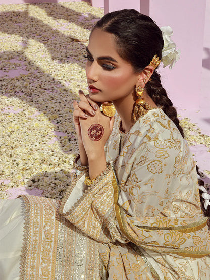 Noor e Khaas by Salitex Unstitched 3 Piece Dyed Embroidered Suit NKS24-D5 - Luxury Collection Brand Mafia by Zonash