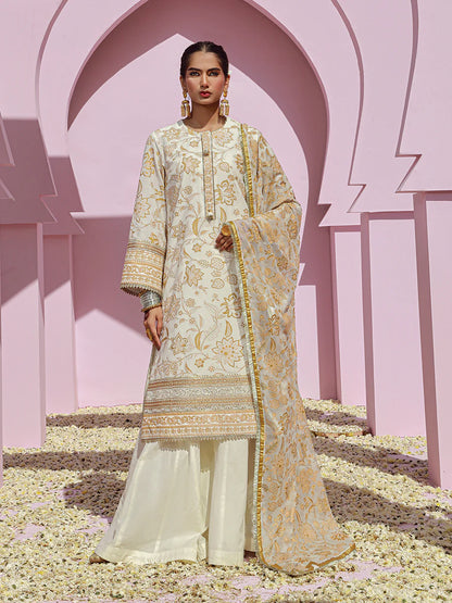 Noor e Khaas by Salitex Unstitched 3 Piece Dyed Embroidered Suit NKS24-D5 - Luxury Collection Brand Mafia by Zonash