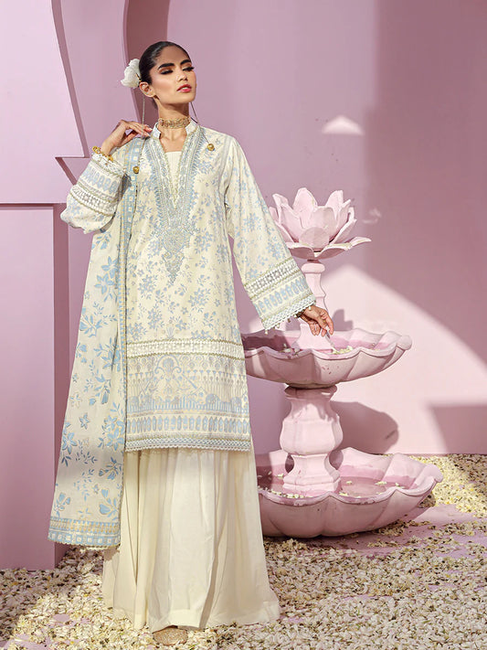 Noor e Khaas by Salitex Unstitched 3 Piece Dyed Embroidered Suit NKS24-D8 - Luxury Collection Brand Mafia by Zonash