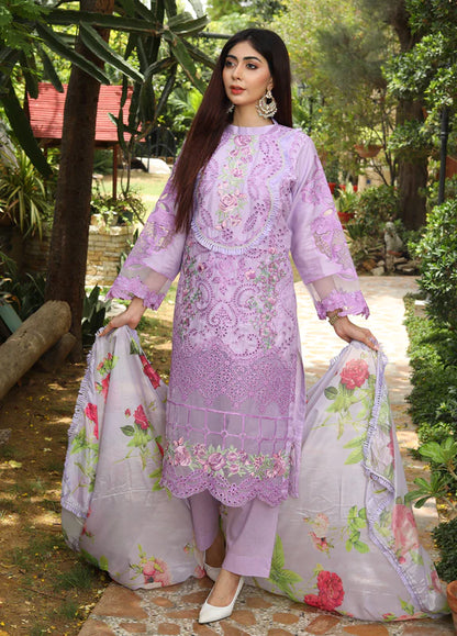 PO Lawn Stitched 3 Piece Embroidered Lawn Suit Design 604 Ready to W Brand Mafia by Zonash