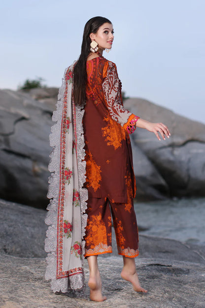 Print Melody by Charizma Unstitched 3 Piece Printed Lawn Suit CRZ24PM PM4-15 - Summer Collection Brand Mafia by Zonash