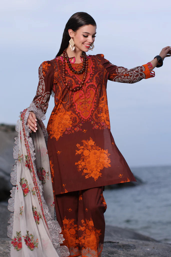 Print Melody by Charizma Unstitched 3 Piece Printed Lawn Suit CRZ24PM PM4-15 - Summer Collection Brand Mafia by Zonash