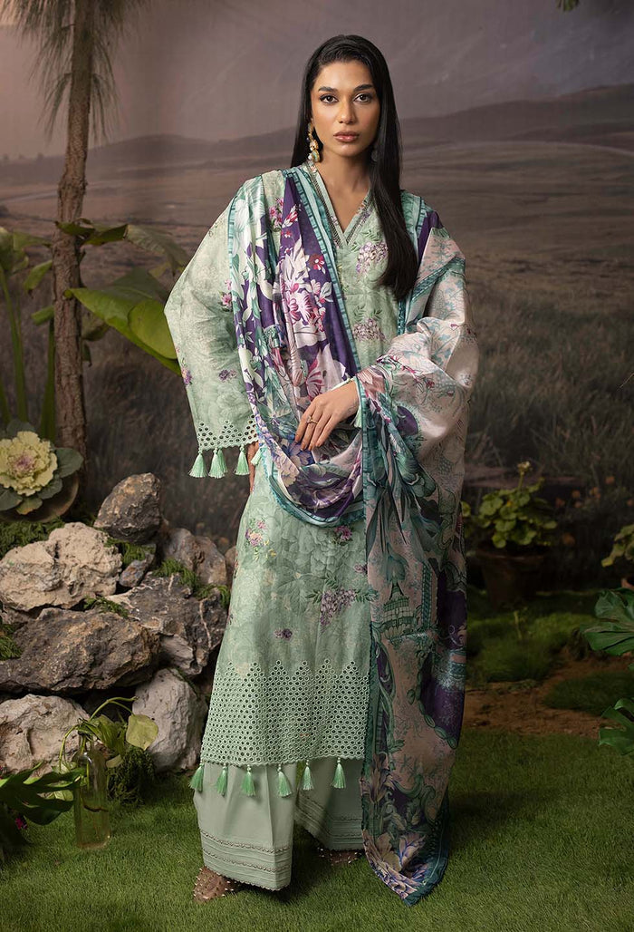 Printskari By Adan's Libas Unstitched 3 Piece Printed Lawn Suit - 5745 - Summer Collection - Brand Mafia by Zonash