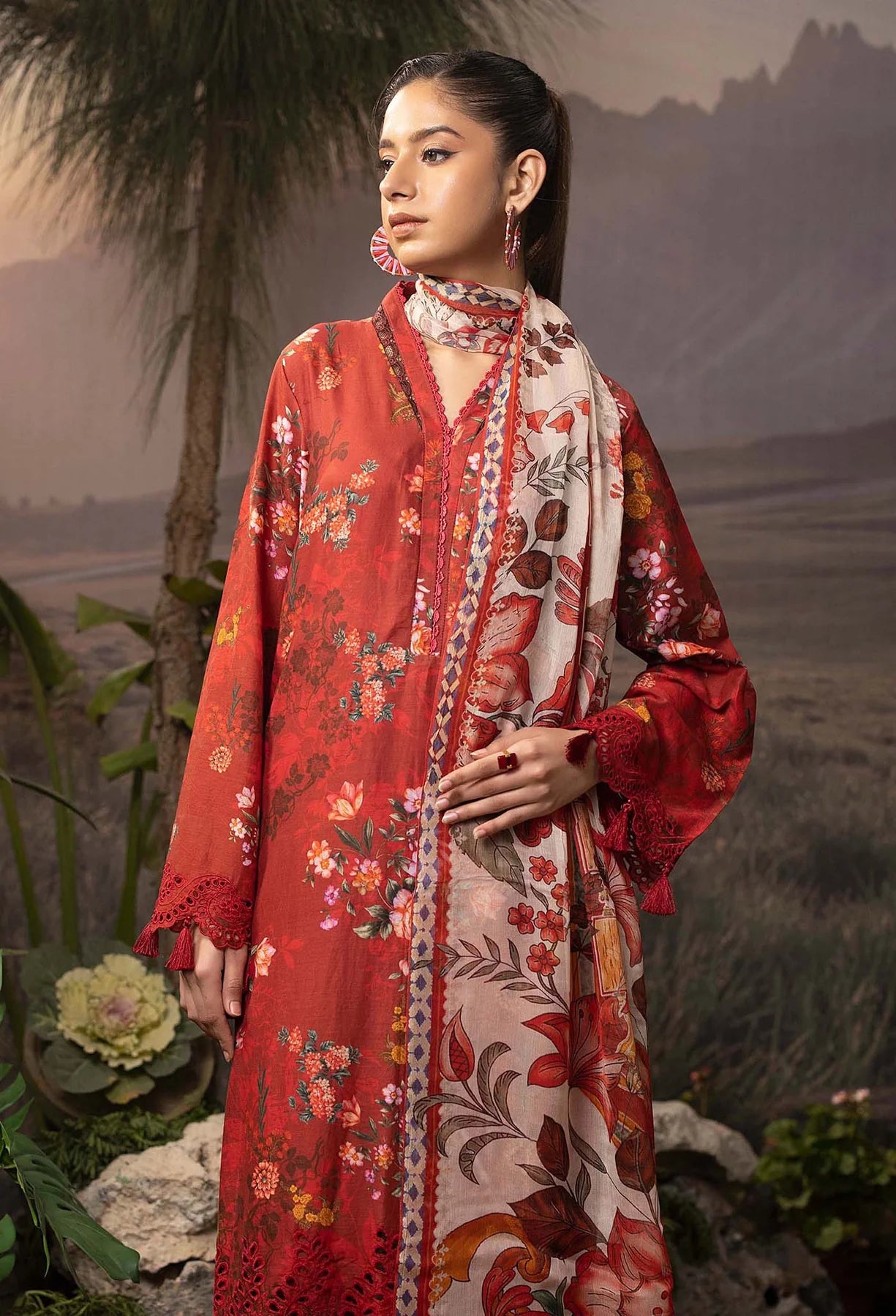 Printskari By Adan's Libas Unstitched 3 Piece Printed Lawn Suit - 5746 - Summer Collection - Brand Mafia by Zonash