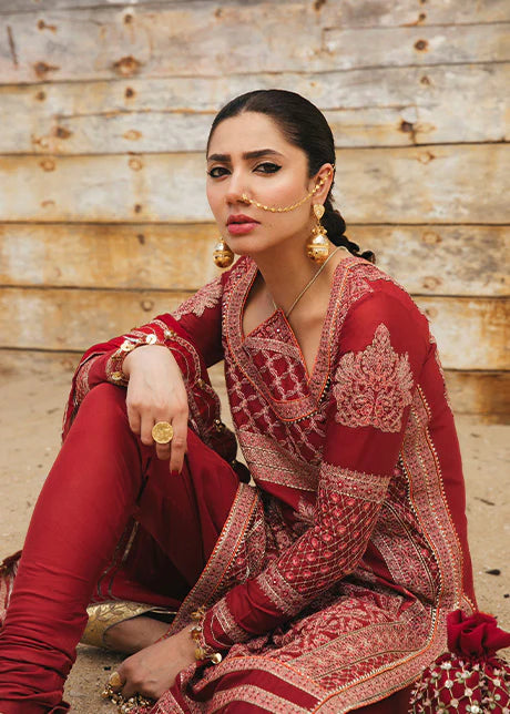 Rahgoli By Hussain Rehar Unstitched 3 Piece Embroidered Lawn Suit HRR22R Shala - Spring / Summer Collection