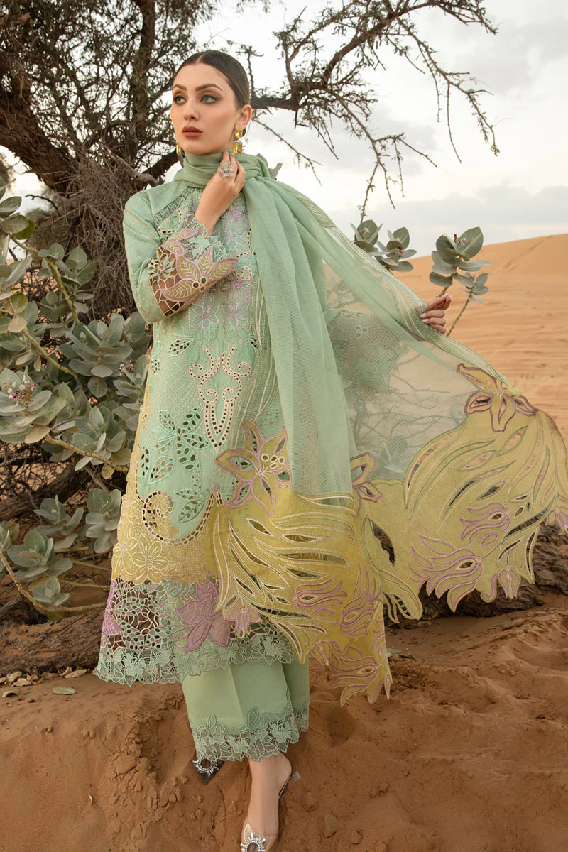 Rang Rasiya Unstitched 3 Piece Embroidered Lawn Suit RR24PS D-08 Elnaz - Summer Premium Collection - Brand Mafia by Zonash