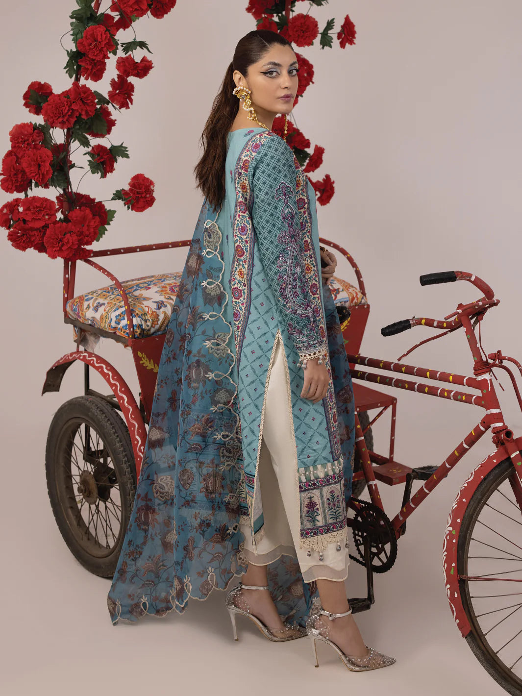 Rangeeli by Faiza Faisal Unstitched 3 Piece Embroidered Lawn Suit - FF24R - Rampa - Summer Collection