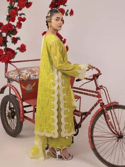 Rangeeli by Faiza Faisal Unstitched 3 Piece Embroidered Lawn Suit - FF24R - Sajjo - Summer Collection