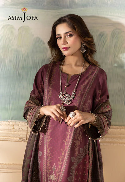 Rania By Asim Jofa Unstitched 3 Piece Embroidered Cambric Suit AJ23RN AJNR-01 - Spring / Summer Collection