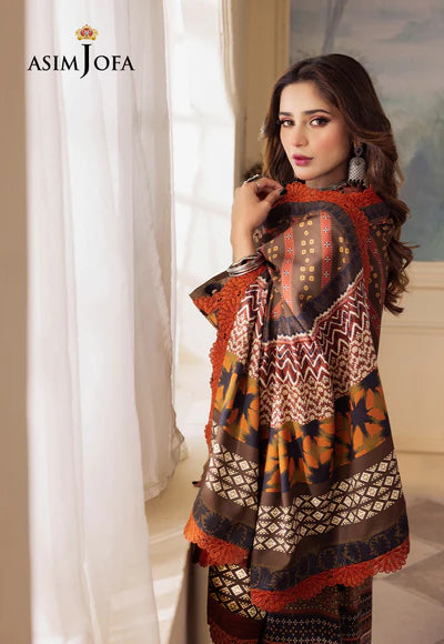 Rania By Asim Jofa Unstitched 3 Piece Embroidered Cambric Suit AJ23RN AJNR-04 - Spring / Summer Collection