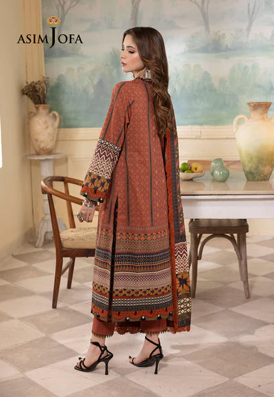 Rania By Asim Jofa Unstitched 3 Piece Embroidered Cambric Suit AJ23RN AJNR-04 - Spring / Summer Collection