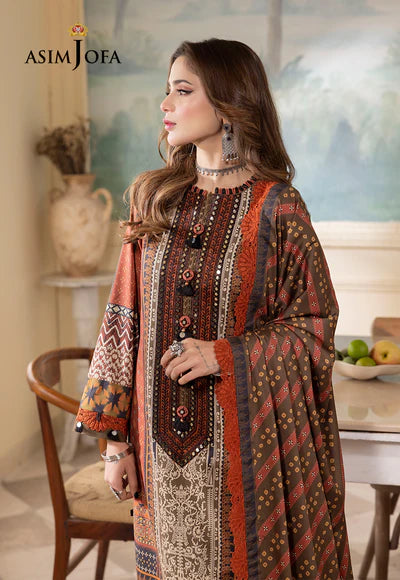 Rania By Asim Jofa Unstitched 3 Piece Embroidered Cambric Suit AJ23RN AJNR-04 - Spring / Summer Collection