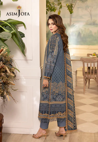 Rania By Asim Jofa Unstitched 3 Piece Embroidered Cambric Suit AJ23RN AJNR-06 - Spring / Summer Collection