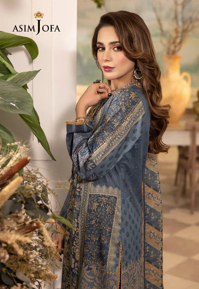 Rania By Asim Jofa Unstitched 3 Piece Embroidered Cambric Suit AJ23RN AJNR-06 - Spring / Summer Collection