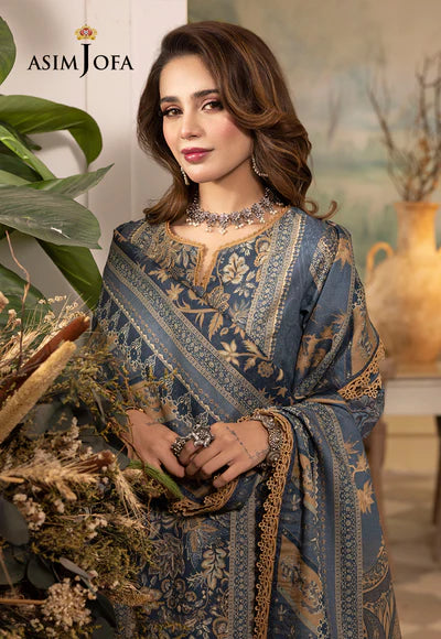 Rania By Asim Jofa Unstitched 3 Piece Embroidered Cambric Suit AJ23RN AJNR-06 - Spring / Summer Collection