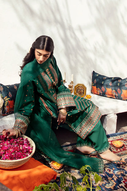 Raqs By Ayzel Unstitched Embroidered 3 Piece Lawn Suits 03 Saqafat - Festive Collection Brand Mafia by Zonash