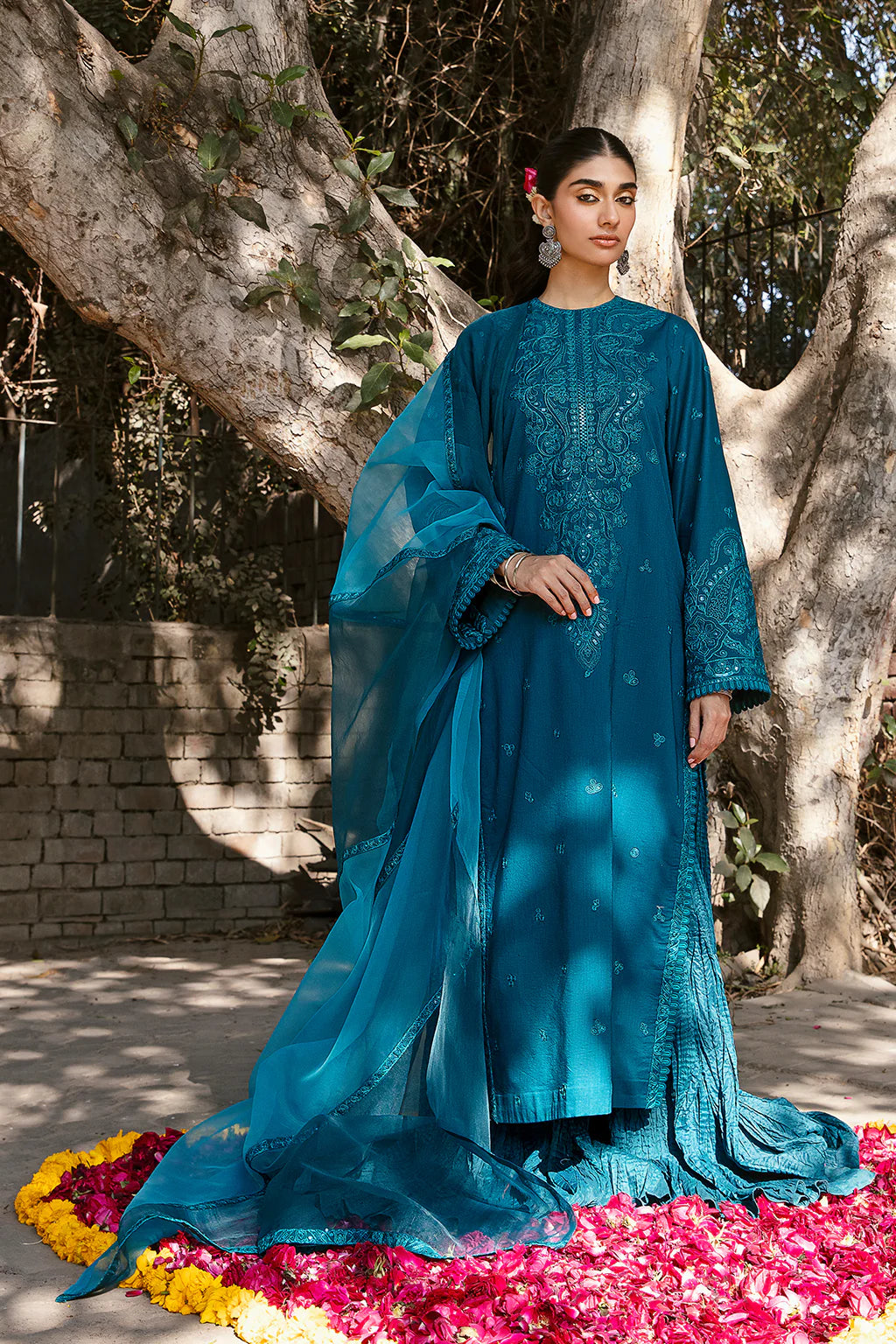 Raqs By Ayzel Unstitched Embroidered 3 Piece Lawn Suits 07 Saraab - Festive Collection Brand Mafia by Zonash