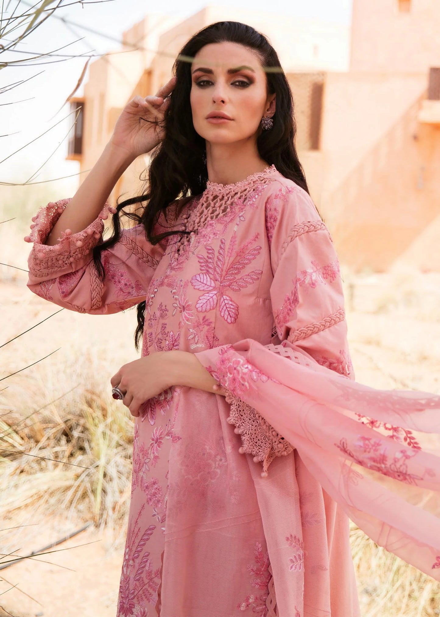 Rezene By Republic WomensWear Unstitched 3 Piece Embroidered Lawn Suit RW23R D-2A - Summer Collection