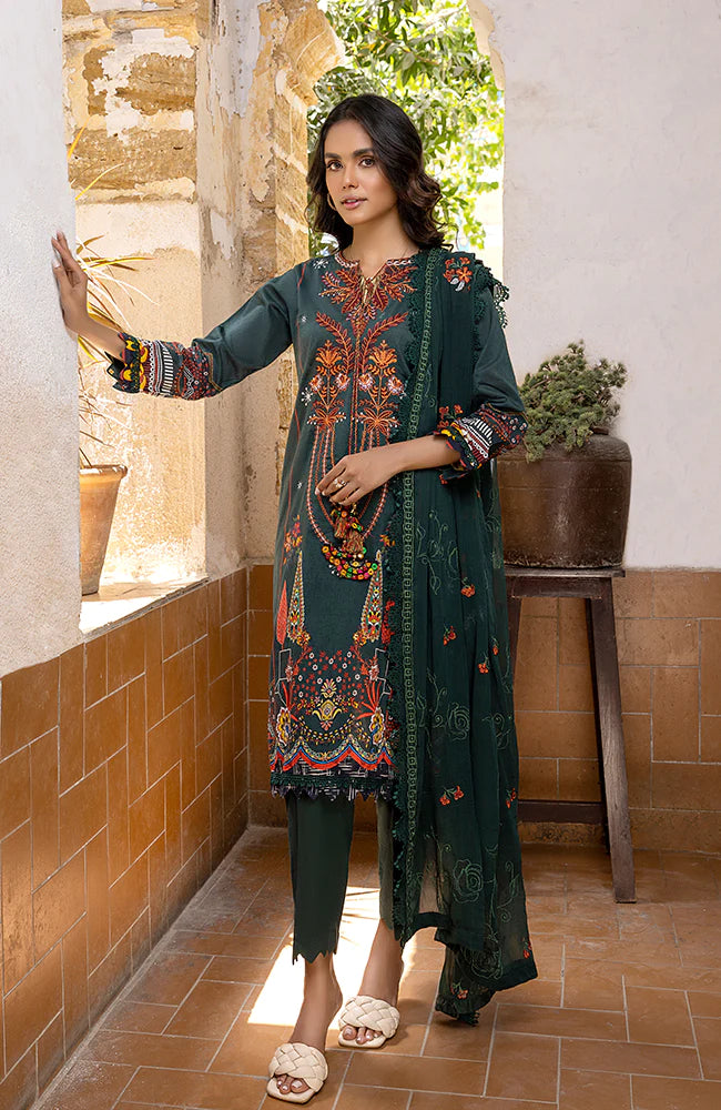 Rung By Al Zohaib Unstitched 3 Piece Embroidered Lawn Suits FE-23-01 - Festive Collection Brand Mafia by Zonash