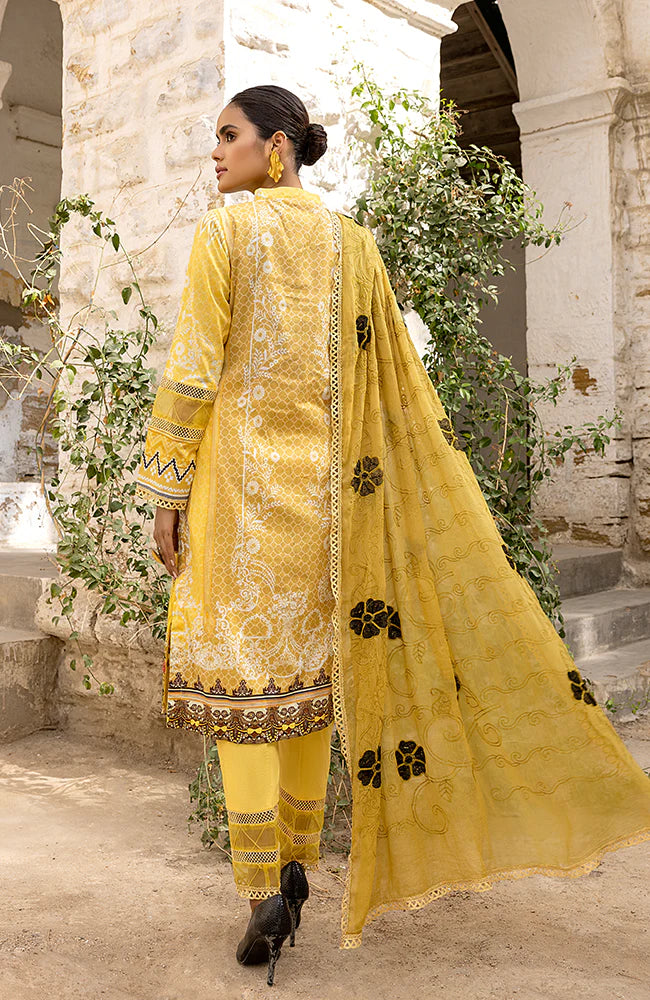 Rung By Al Zohaib Unstitched 3 Piece Embroidered Lawn Suits FE-23-03 - Festive Collection Brand Mafia by Zonash