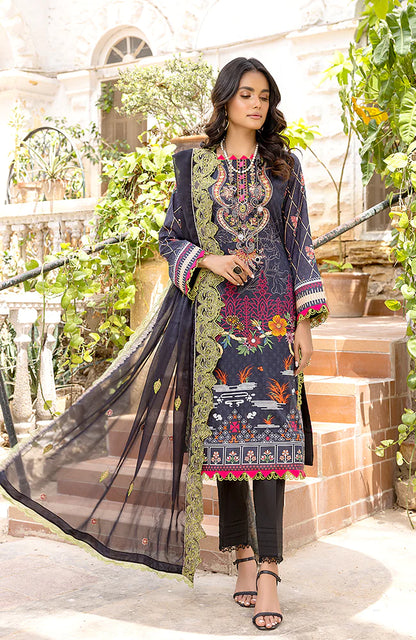 Rung By Al Zohaib Unstitched 3 Piece Embroidered Lawn Suits FE-23-06 - Festive Collection Brand Mafia by Zonash