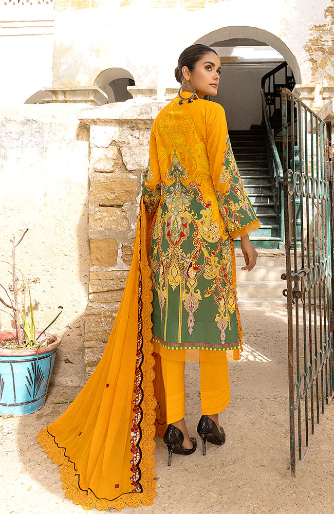 Rung By Al Zohaib Unstitched 3 Piece Embroidered Lawn Suits FE-23-11 - Festive Collection Brand Mafia by Zonash