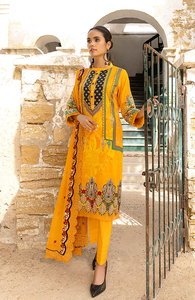 Rung By Al Zohaib Unstitched 3 Piece Embroidered Lawn Suits FE-23-11 - Festive Collection Brand Mafia by Zonash