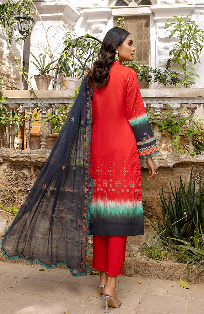 Rung By Al Zohaib Unstitched 3 Piece Embroidered Lawn Suits FE-23-13 - Festive Collection Brand Mafia by Zonash