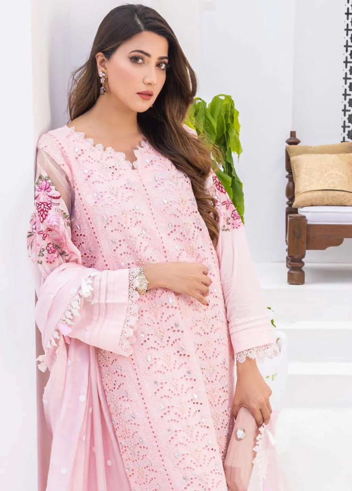 Rungkari By Mahiymaan Unstitched 3 Piece Embroidered Lawn Suit MAH23R A01 - Summer Collection Brand Mafia by Zonash