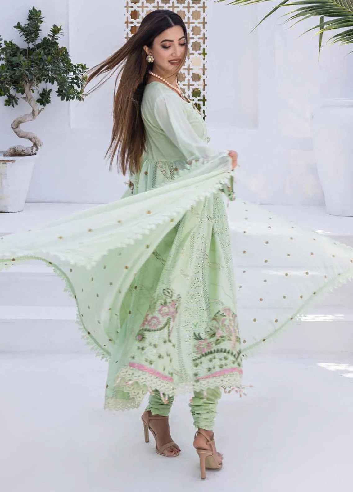 Rungkari By Mahiymaan Unstitched 3 Piece Embroidered Lawn Suit A05 - Summer Collection