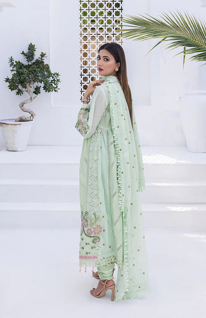 Rungkari By Mahiymaan Unstitched 3 Piece Embroidered Lawn Suit A05 - Summer Collection