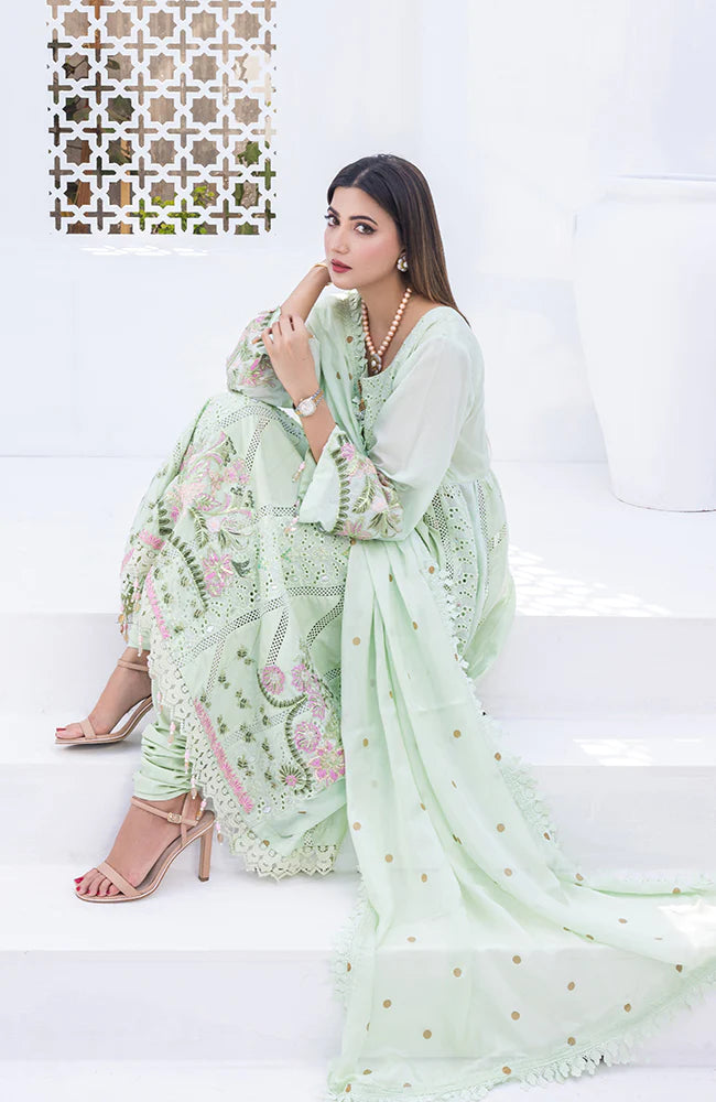 Rungkari By Mahiymaan Unstitched 3 Piece Embroidered Lawn Suit A05 - Summer Collection