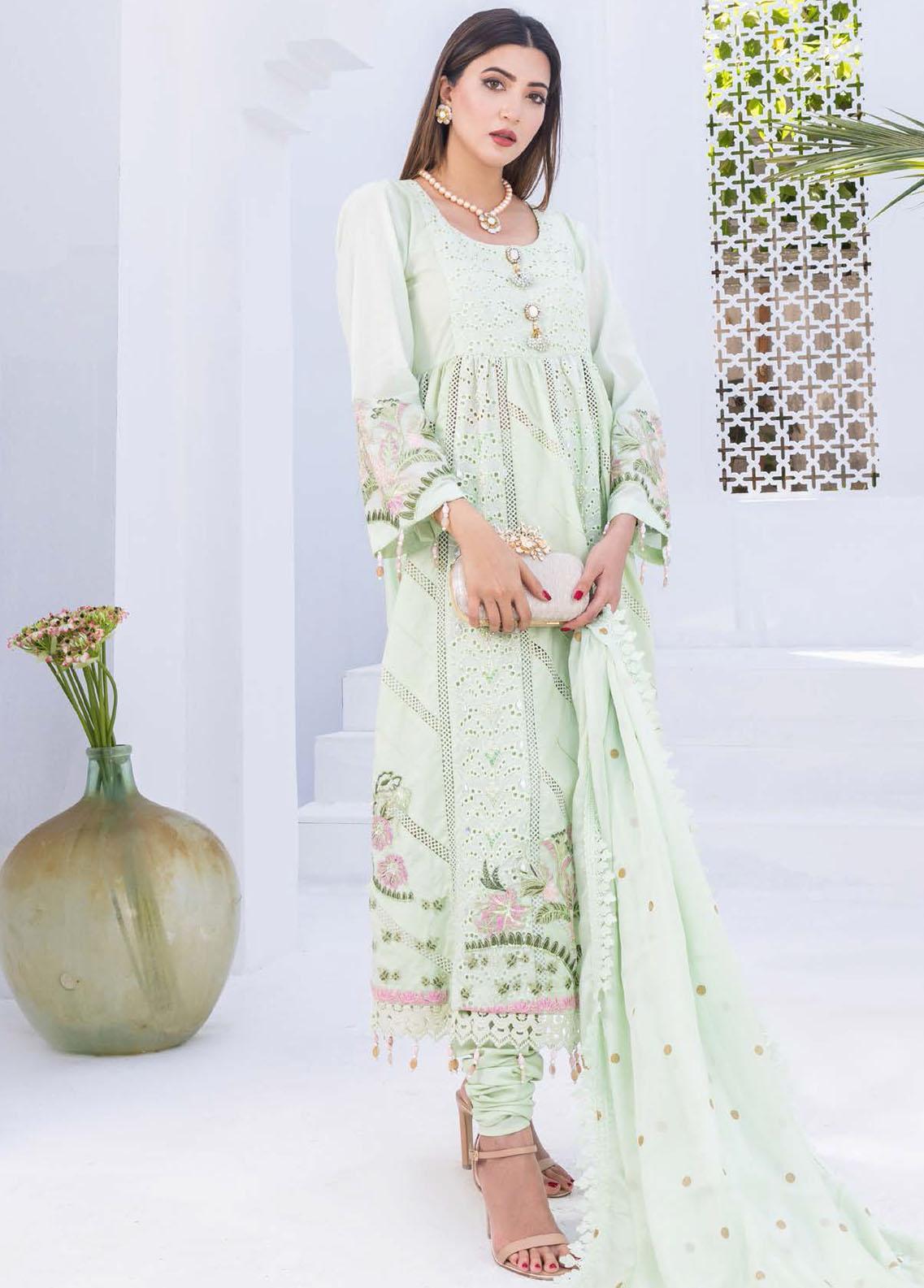 Rungkari By Mahiymaan Unstitched 3 Piece Embroidered Lawn Suit A05 - Summer Collection