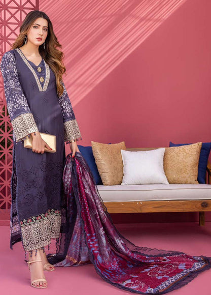 Rungkari By Mahiymaan Unstitched 3 Piece Embroidered Lawn Suit A09 - Summer Collection