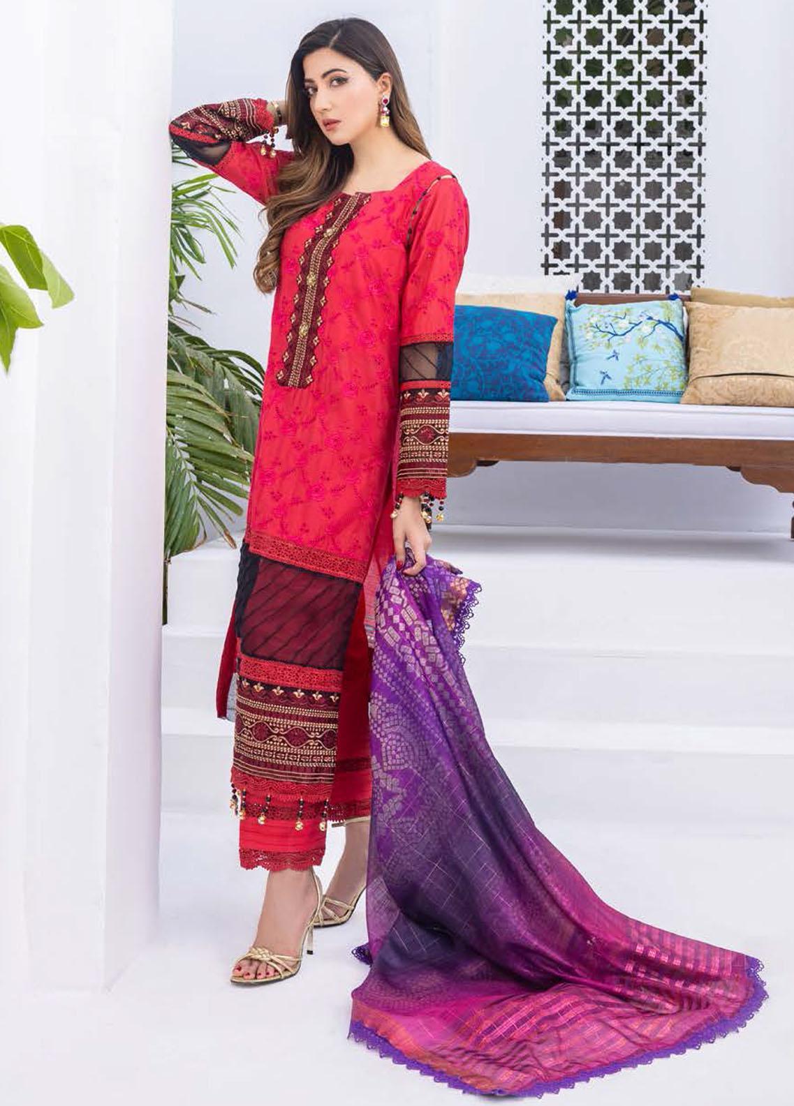 Rungkari By Mahiymaan Unstitched 3 Piece Embroidered Lawn Suit MAH23R A12 - Summer Collection Brand Mafia by Zonash