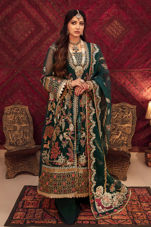 Sajni By Gisele Stitched 3 Piece Embroidered Organza Suit GL22SJ Rukhsar - Luxury Formal Collection Brand Mafia by Zonash