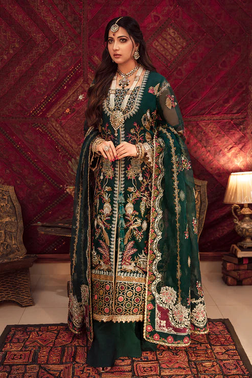 Sajni By Gisele Stitched 3 Piece Embroidered Organza Suit GL22SJ Rukhsar - Luxury Formal Collection Brand Mafia by Zonash