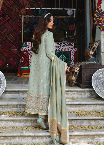 Sayonee by Qalamkar Unstitched 3 Piece Embroidered Suit QLM22SL K-06 Fariha - Winter Collection Brand Mafia by Zonash