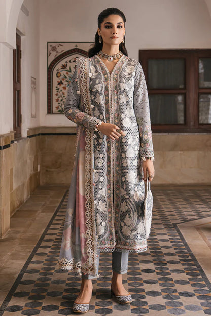 Shahkaar By Jazmin Unstitched 3 Piece Embroidered Lawn Suit JZ24SK D-03 - Festive Collection Brand Mafia by Zonash