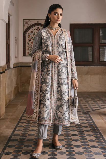 Shahkaar By Jazmin Unstitched 3 Piece Embroidered Lawn Suit JZ24SK D-03 - Festive Collection Brand Mafia by Zonash