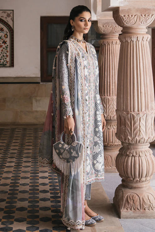 Shahkaar By Jazmin Unstitched 3 Piece Embroidered Lawn Suit JZ24SK D-03 - Festive Collection Brand Mafia by Zonash