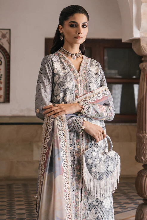 Shahkaar By Jazmin Unstitched 3 Piece Embroidered Lawn Suit JZ24SK D-03 - Festive Collection Brand Mafia by Zonash