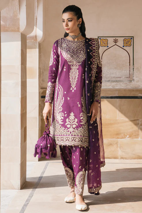 Shahkaar By Jazmin Unstitched 3 Piece Embroidered Lawn Suit JZ24SK D-06 - Festive Collection Brand Mafia by Zonash