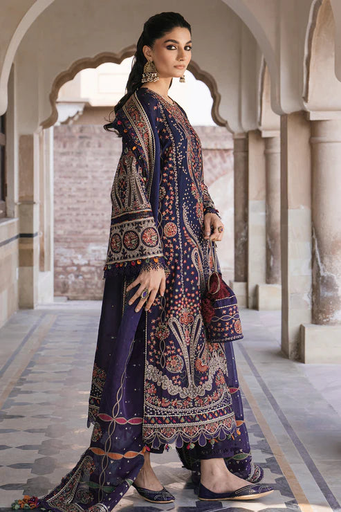 Shahkaar By Jazmin Unstitched 3 Piece Embroidered Lawn Suit JZ24SK D-09 - Festive Collection Brand Mafia by Zonash