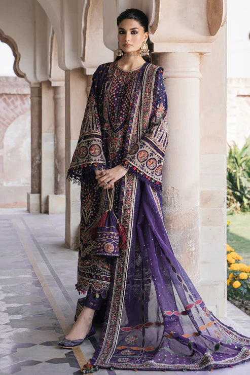 Shahkaar By Jazmin Unstitched 3 Piece Embroidered Lawn Suit JZ24SK D-09 - Festive Collection Brand Mafia by Zonash